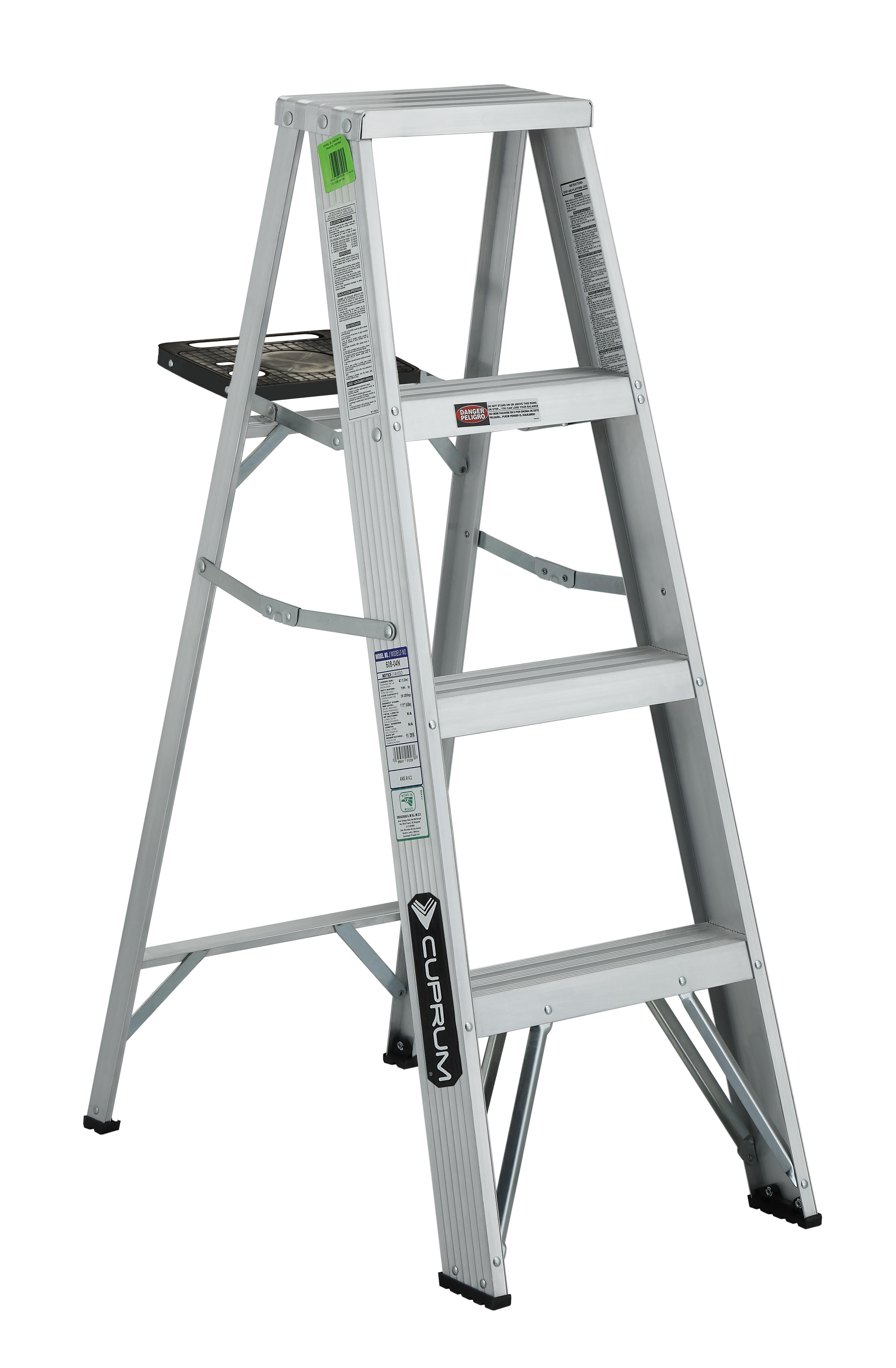 CUPRUM-608-04N / 608-04N Escalera de tijera de aluminio