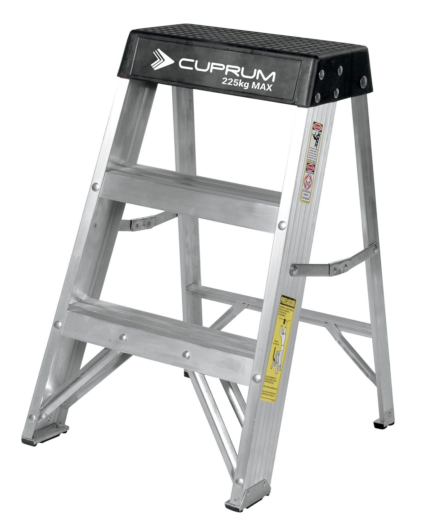 Escalerita de aluminio de uso industrial