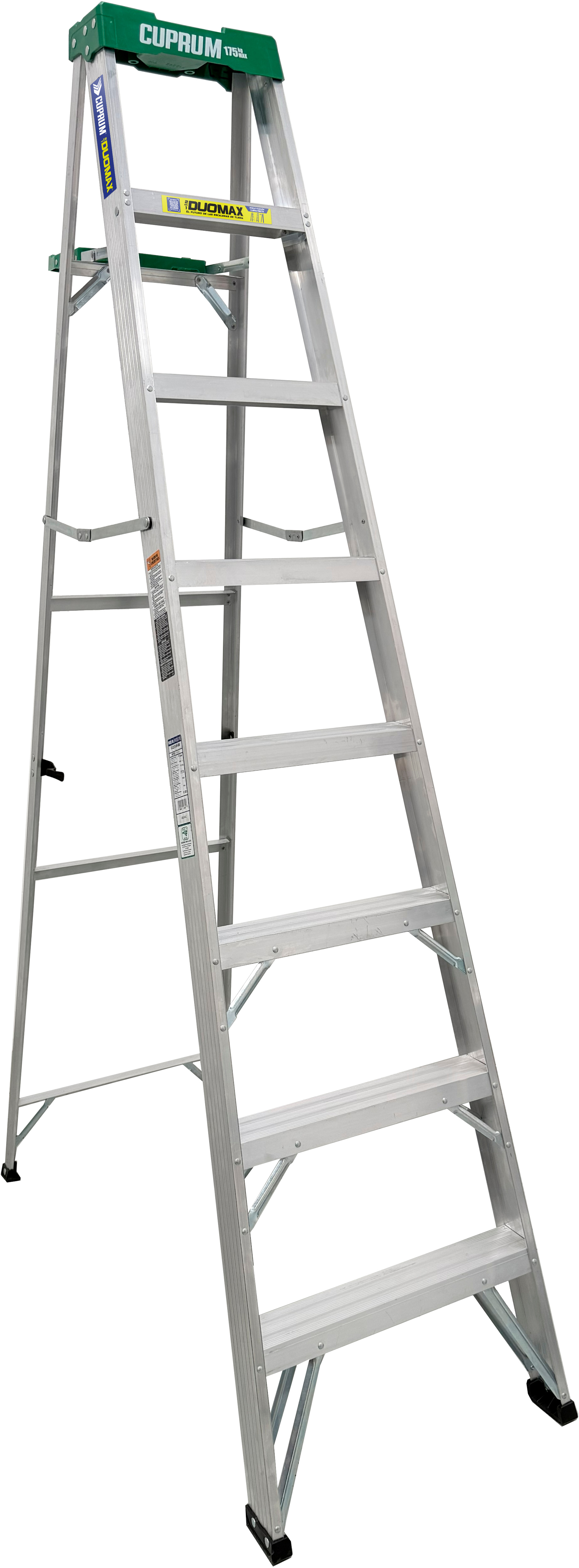 CUPRUM-C-2280-08S / C-2280-08S DuoMax Escalera de Tijera Aluminio "2en1 8pies