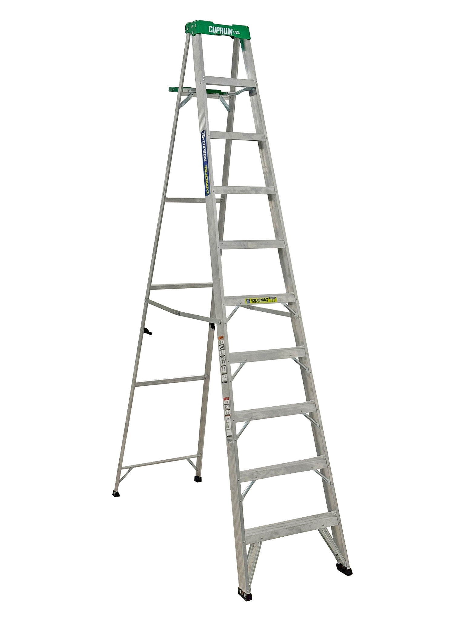 CUPRUM-C-2280-10S / C-2280-10S DuoMax Escalera de Tijera Aluminio "2en1 10pies