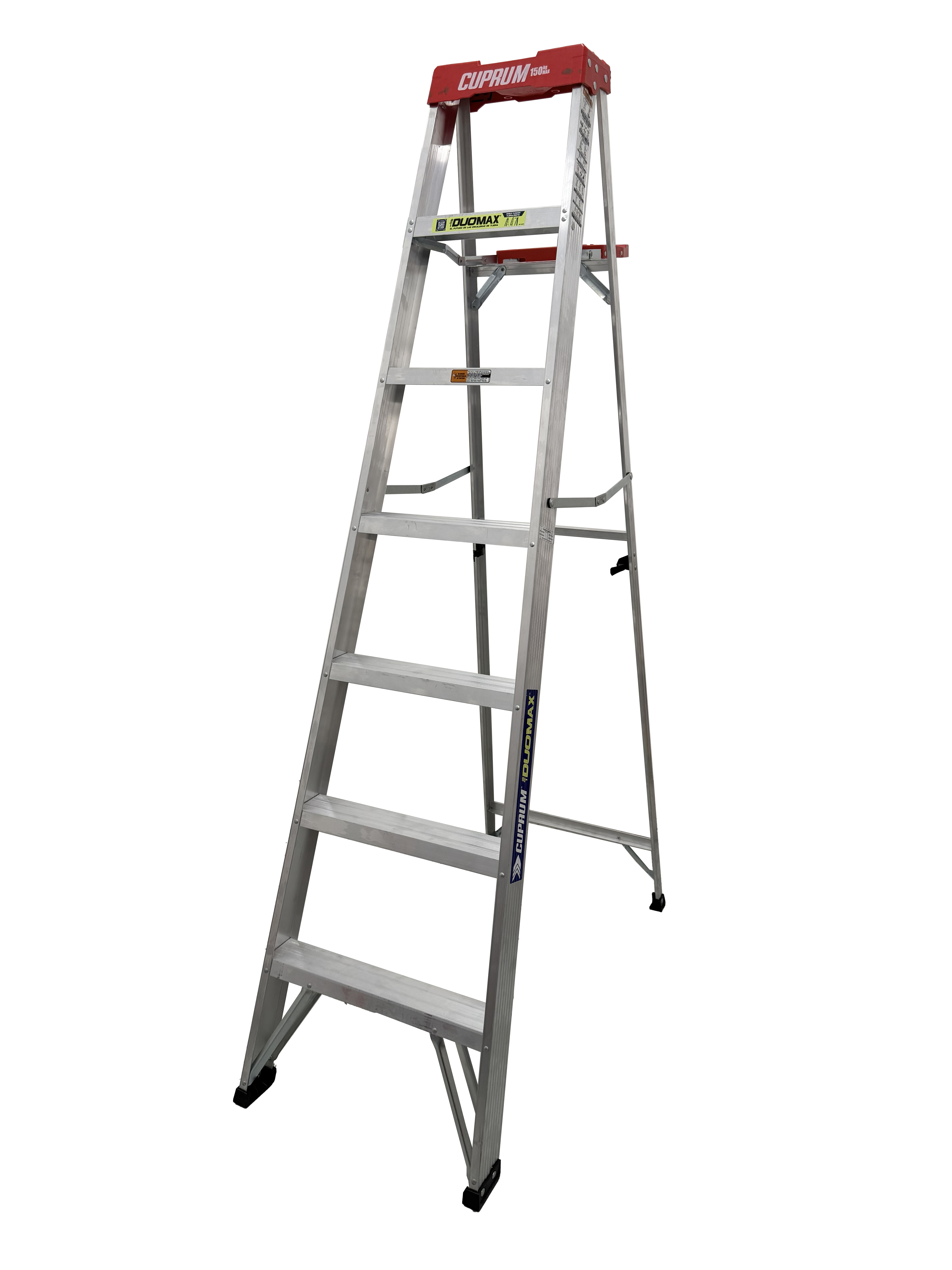 CUPRUM-C-2380-07S / C-2380-07S DuoMax Escalera de Tijera Aluminio "2en1" 7pies