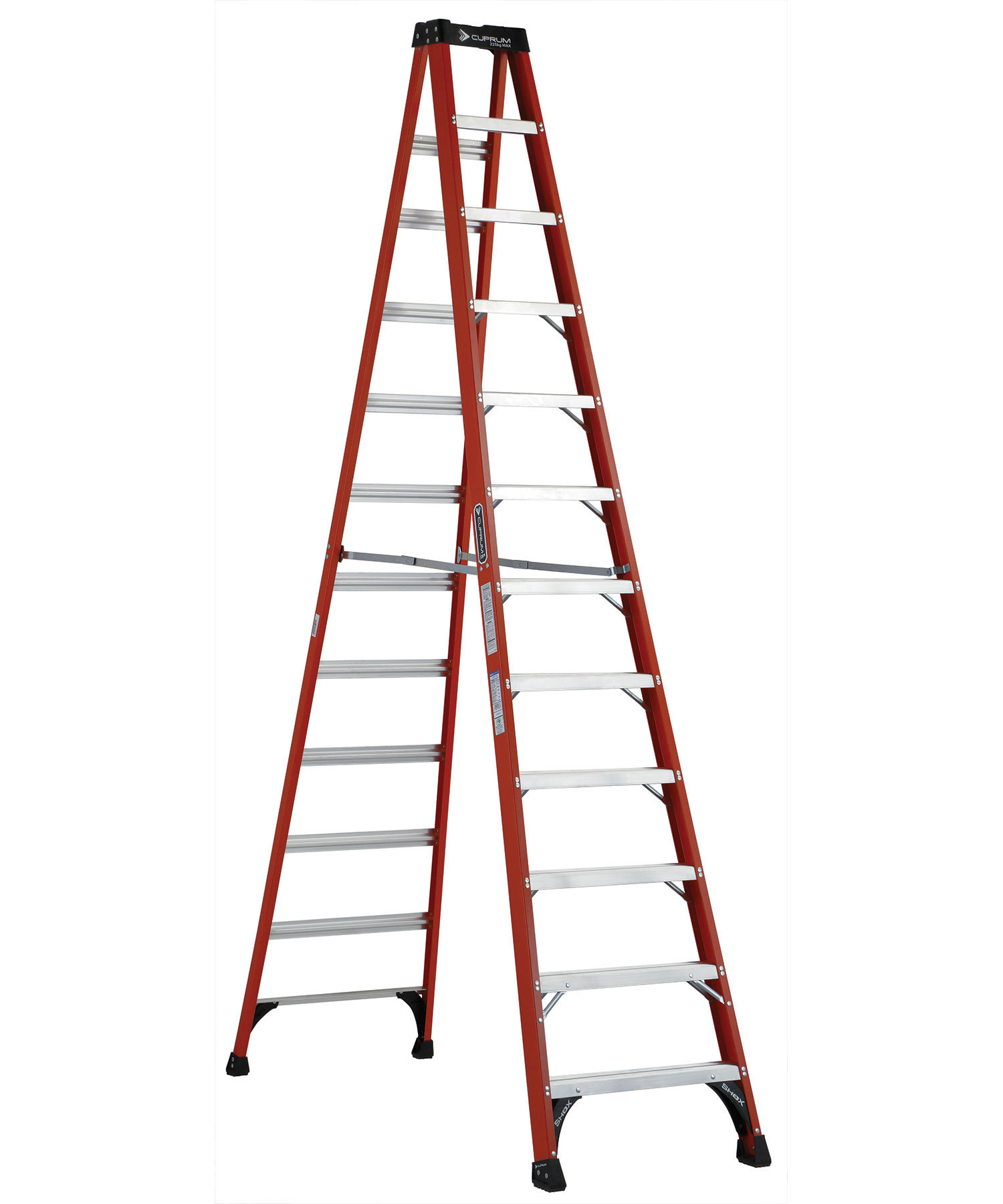 CUPRUM-C-3017-12N / C-3017-12N Escalera de tijera de fibra de vidrio