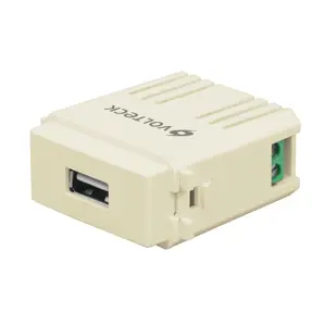 48108 / CUSB-I Módulo puerto USB, línea Italiana, color marfil, Volteck