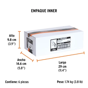 Cutter 25 mm profesional con alma metálica y grip, Truper