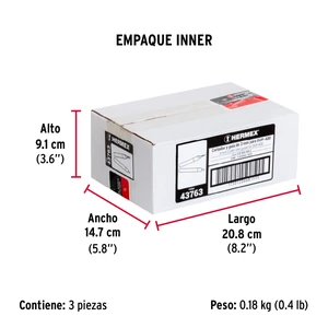 Cortador y guia para DUP-400 3 mm, Hermex