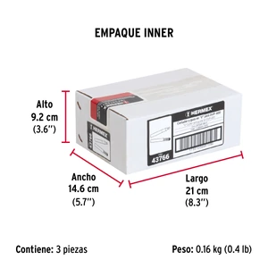 Cortador y guia para DUP-400 V, Hermex