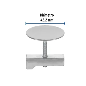 Cubretaladro de acero inoxidable 1-3/4