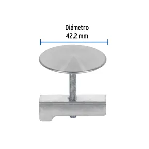 Cubretaladro de acero inoxidable 1-3/4