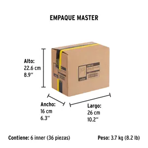 Juego de 4 cuñas con mango de plástico, Pretul