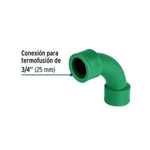 Curva 90° de PPR, 3/4