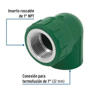 Codo 90° PPR,  1