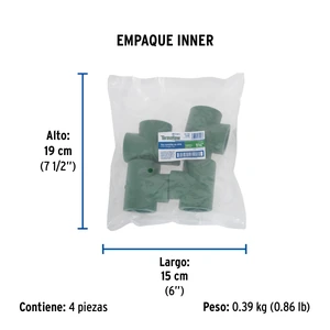Tee sencilla de PPR 1-1/4
