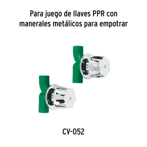 Foset Bolsa con 2 cartuchos cerámicos p/llaves de empotrar de PPR