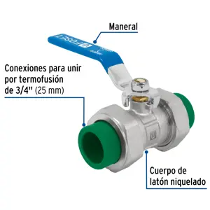 Válvula de esfera desmontable de PPR 3/4