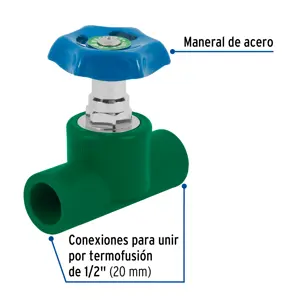 Válvula de globo de PPR 1/2