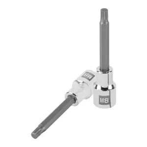 101300 / D-1208-BL Dado punta larga bristol M8, cuadro 1/2