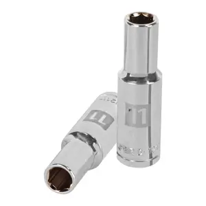 13351 / D-1211-ML Dado largo de 11 mm, 6 puntas, cuadro 1/2