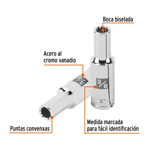 Dado largo de 3/8
