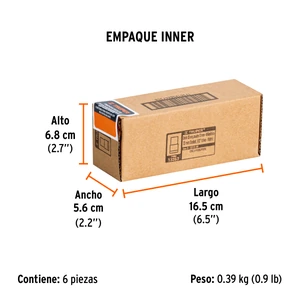 Dado de 13 mm, 6 puntas, cuadro 1/2