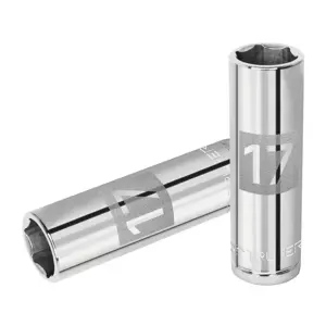 13357 / D-1217-ML Dado largo de 17 mm, 6 puntas, cuadro 1/2