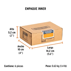Dado de 20 mm, 6 puntas, cuadro 1/2