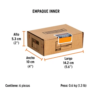 Dado de 21 mm, 6 puntas, cuadro 1/2