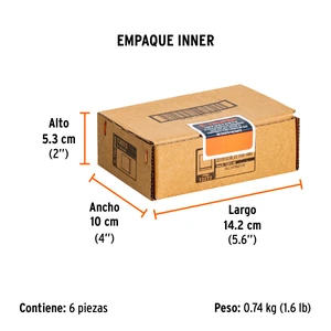 Dado de 22 mm, 6 puntas, cuadro 1/2