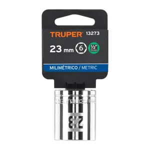 13273 / D-1223-M Dado de 23 mm, 6 puntas, cuadro 1/2