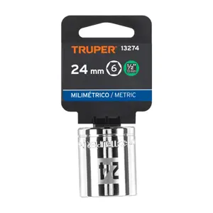 13274 / D-1224-M Dado de 24 mm, 6 puntas, cuadro 1/2
