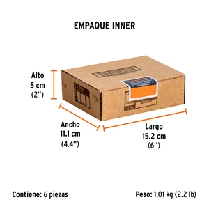 Dado de 25 mm, 6 puntas, cuadro 1/2