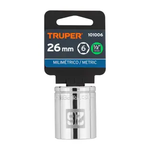 Dado de 26 mm, 6 puntas, cuadro 1/2