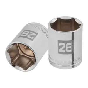 101006 / D-1226-M Dado de 26 mm, 6 puntas, cuadro 1/2