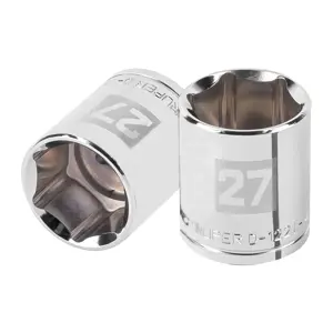 101007 / D-1227-M Dado de 27 mm, 6 puntas, cuadro 1/2