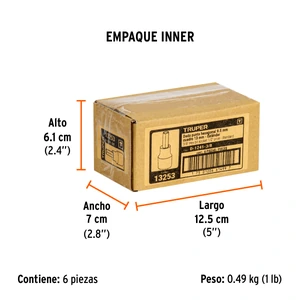 Dado punta hexagonal de 3/8
