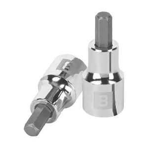 13282 / D-1241-8M Dado punta hexagonal de 8 mm, cuadro 1/2