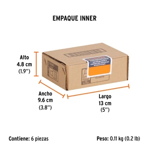 Dado de 5 mm, 6 puntas, cuadro 1/4