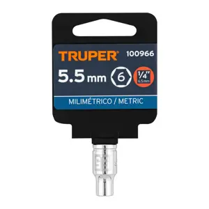 Dado de 5.5 mm, 6 puntas, cuadro 1/4