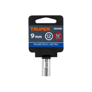 Dado de 9 mm, 12 puntas, cuadro 1/4