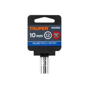 Dado de 10 mm, 12 puntas, cuadro 1/4