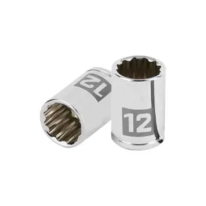 100986 / D-1412-BM Dado de 12 mm, 12 puntas, cuadro 1/4