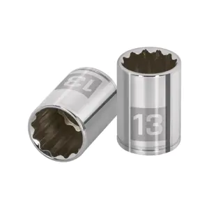 100987 / D-1413-BM Dado de 13 mm, 12 puntas, cuadro 1/4