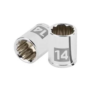 100953 / D-1414-BM Dado de 14 mm, 12 puntas, cuadro 1/4