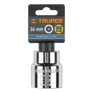 14987 / D-3436-M Dado de 36 mm, 6 puntas, cuadro 3/4