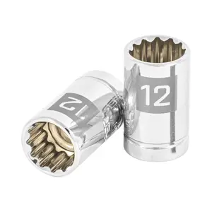 13632 / D-3812-M Dado de 12 mm, 12 puntas, cuadro 3/8