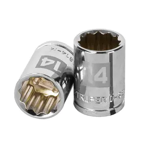 13634 / D-3814-M Dado de 14 mm, 12 puntas, cuadro 3/8