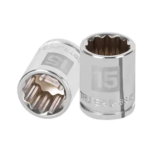 13635 / D-3815-M Dado de 15 mm, 12 puntas, cuadro 3/8