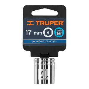 13681 / D-3817-HM Dado de 17 mm, 6 puntas, cuadro 3/8