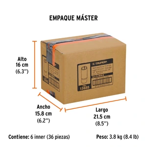 Dado para bujías de 5/8