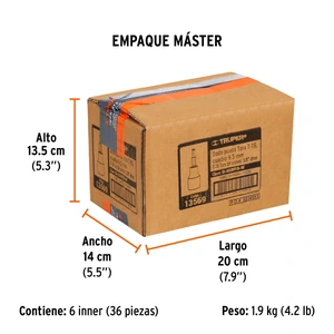 Dado punta torx T-15, cuadro 3/8