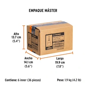 Dado punta torx T-20, cuadro 3/8
